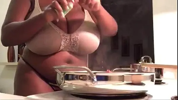 Hot Maserati XXX - Cooking in my Bra Panties Pt.2 (on Periscope new Videos