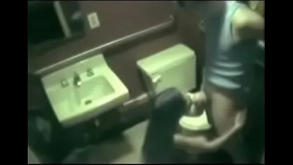 Voyeur Caught fucking in toilet on security cam from Video baharu hangat