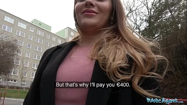 Hot Public Agent Russian shaven pussy fucked for cash วิดีโอใหม่