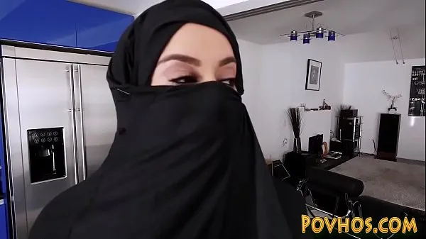 Hot Muslim busty slut pov sucking and riding cock in burka new Videos