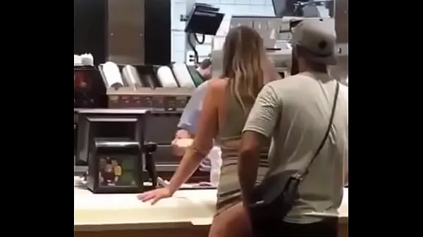 Hot White couple having sex in restaurant new Videos
