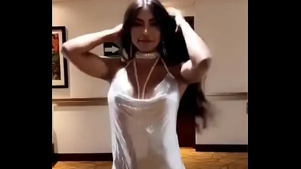 Hot Hot Latina dancing with loose dress new Videos