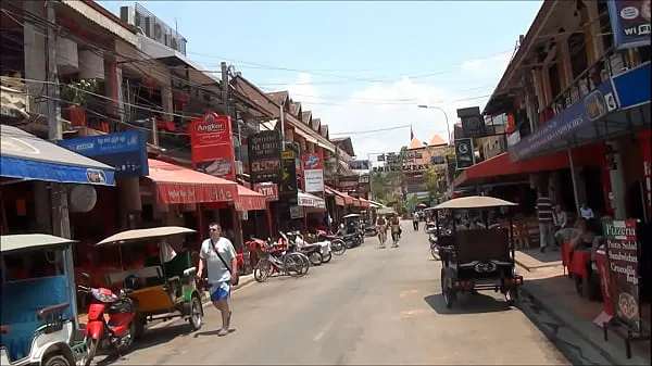 Vroči Pub Street Siem Reap Cambodianovi videoposnetki