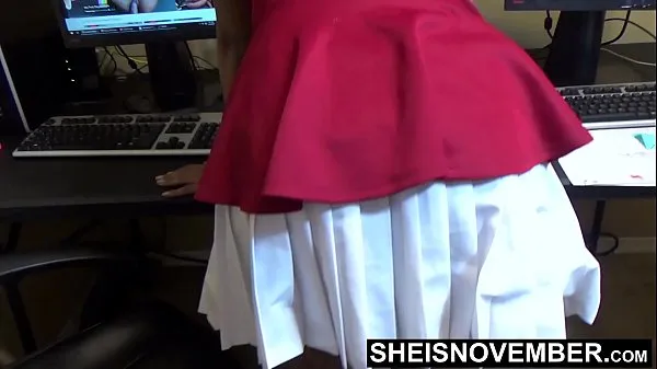Populära Smooth Brown Skin Thighs Upskirt Of Hot Young Secretary In Office , Sexy Panty Covering Bubble Butt Cheeks Bending Over Desk Teasing You With Quick Pussy Flash In Her Short Dress Msnovember nya videor