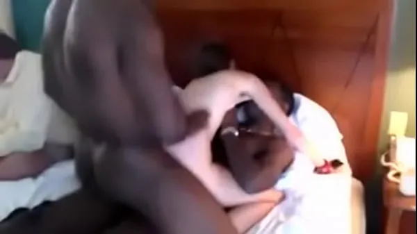 Hot wife double penetrated by black lovers while cuckold husband watch new Videos