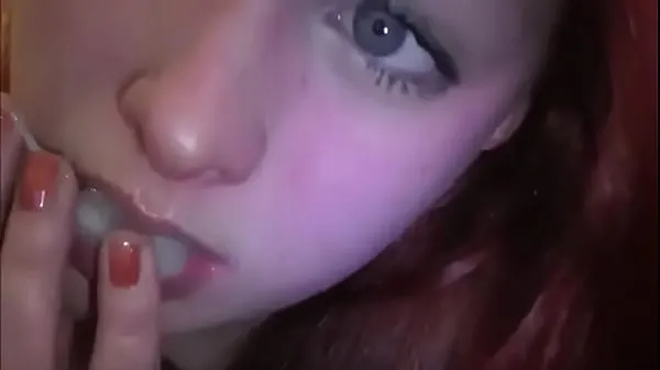 Hot Married redhead playing with cum in her mouth new Videos