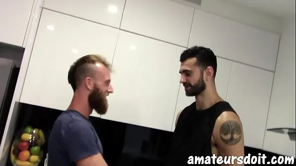 Hot AmateursDoIt - Bearded studs fuck after hot oral session in the kitchen new Videos