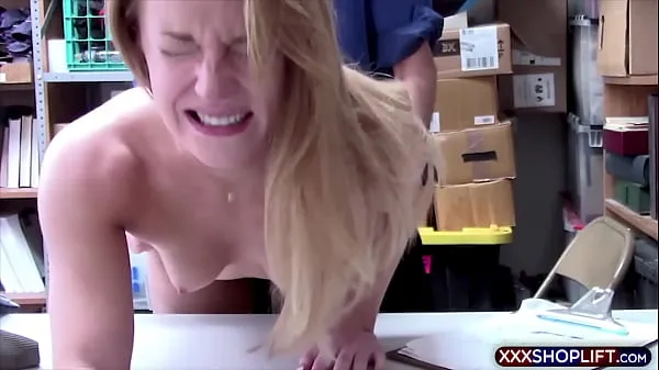 Hot Innocent blonde virgin rough fucked on CCTV วิดีโอใหม่