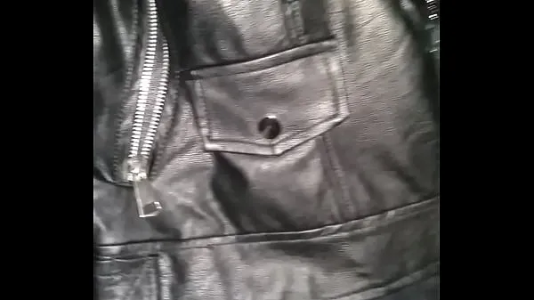 Hot Cum on jacket leather my step sister วิดีโอใหม่