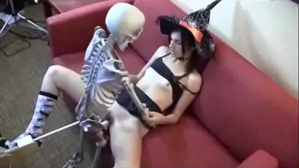 Hot witch giving to skull new Videos