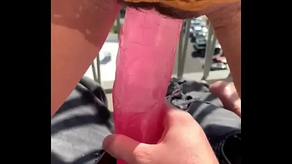Hot Slut fucking huge dildo in public new Videos