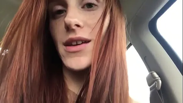 Hot Cute Redhead shops for and uses cucumber new Videos