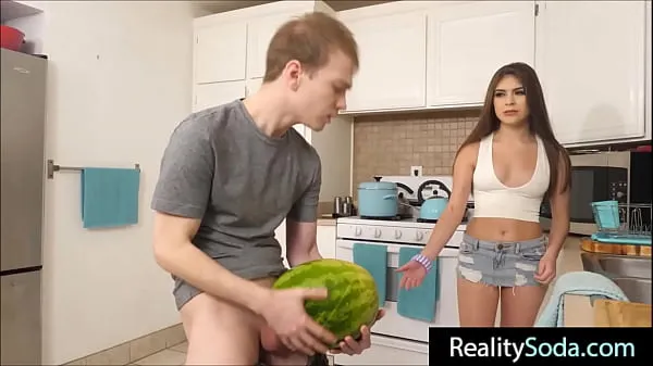 Hot step Brother fucks stepsister instead of watermelon new Videos