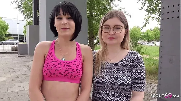 GERMAN SCOUT - TWO SKINNY GIRLS FIRST TIME FFM 3SOME AT PICKUP IN BERLIN Video baru yang populer