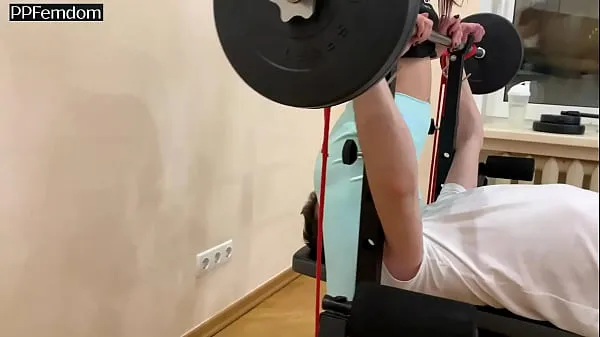 Hot Red Head Mistress Sofi In Blue Leggings Face Sitting and Ass Worship Femdom In GYM (Preview new Videos