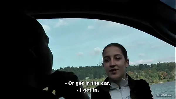 Hot Bitch STOP - Real Czech hitchhiker Lenka fucked new Videos