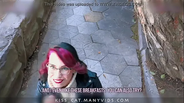 Vroči KISSCAT Love Breakfast with Sausage - Public Agent Pickup Russian Student for Outdoor Sexnovi videoposnetki