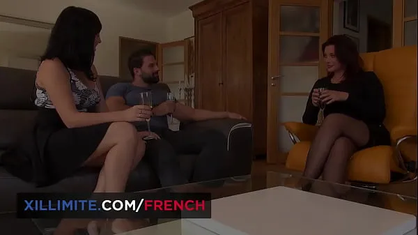 Hot 2 French brunettes for this lucky guy new Videos
