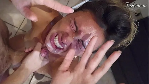 Hot Girl orgasms multiple times and in all positions. (at 7.4, 22.4, 37.2). BLOWJOB FEET UP with epic huge facial as a REWARD - FRENCH audio new Videos
