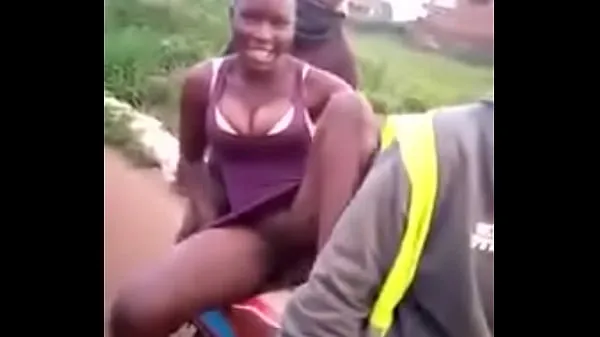 Hot African girl finally claimed the bike new Videos