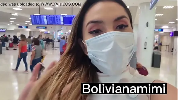 Hot No pantys at the airport .... watch it on bolivianamimi.tv new Videos