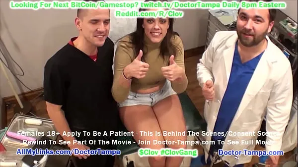 Hotte CLOV - Become Doctor Tampa & Give Gyno Exam To Katie Cummings While Male Nurse Watches As Part Of Her University Physical nye videoer