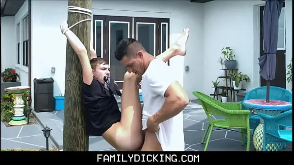 Vroči Young Blonde Boy Nephew Tied Up To Tree Fucked By Uncle Jax Thirionovi videoposnetki