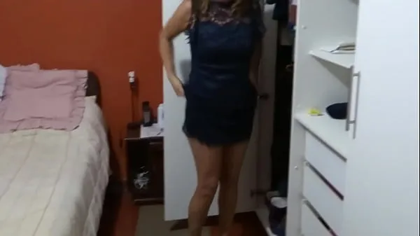 Hot My Latin wife dresses to go to the party and returns very hot with her boss, she undresses to enjoy her huge cock and fuck new Videos