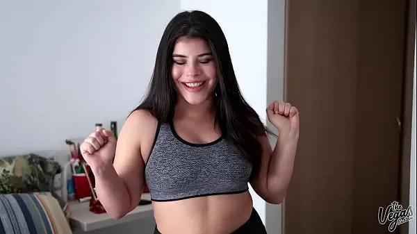 Hot Juicy natural tits latina tries on all of her bra's for you new Videos