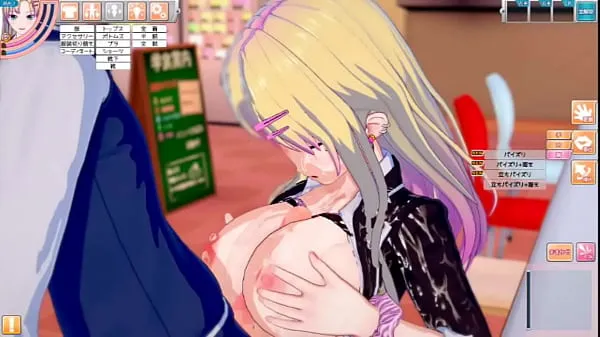 Eroge Koikatsu! ]] Seios grandes sexy jk "Flor sagrada Ori-chara)" mamas massagem H! (Vídeo 3DCG de animação de peito grande [jogo hentai