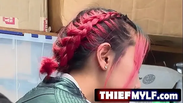 Gorące Suspect is an adolesc3nt Asian female with red-dyed hair nowe filmy