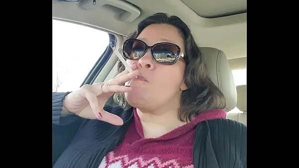 Hot Abby Haute: Smoking in my car at sunset new Videos