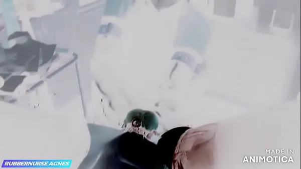 Hot Enfermera de goma Agnes - delantal de goma negro y guantes químicos pesados - una breve sesión de entrenamiento nuevos videos