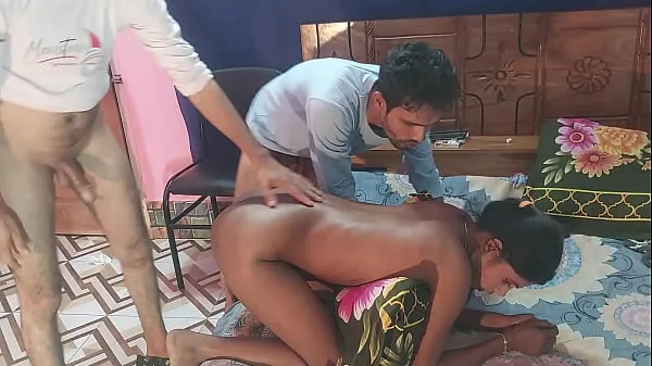 Hot First time sex desi girlfriend Threesome Bengali Fucks Two Guys and one girl , Hanif pk and Sumona and Manik วิดีโอใหม่