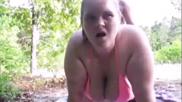 Hot Sexy Chubby BBW In A Tiny Pink Bikini Spreading Her Legs Wide Taking A Rock Hard Dick Pussy To Mouth Getting Massive Cumshot On Her Fat Tits new Videos