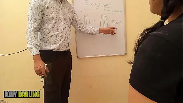 Hot Indian xxx Tuition teacher teach her student what is pussy and dick, Clear Hindi Dirty Talk by Jony Darling new Videos