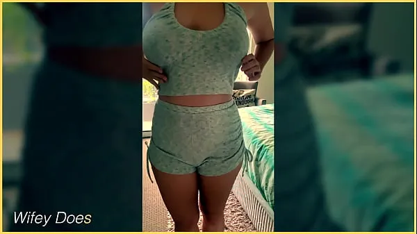Hot Wife shows her hot ass in tight booty shorts new Videos