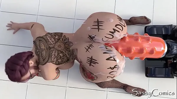 Žhavá Extreme Monster Dildo Anal Fuck Machine Asshole Stretching - 3D Animation nová videa