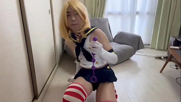 Transvestite Ruka] Shimakaze-kun Cosplay Chastity Belt Anani 2/3 Video baharu hangat