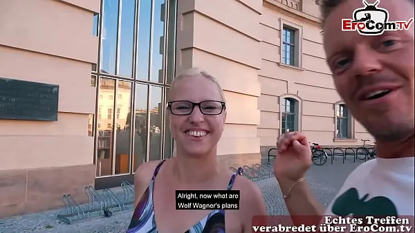 Hot German single girl next door tries real public blind date and gets fucked new Videos