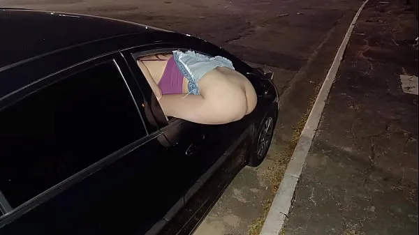Hot Married with ass out the window offering ass to everyone on the street in public new Videos