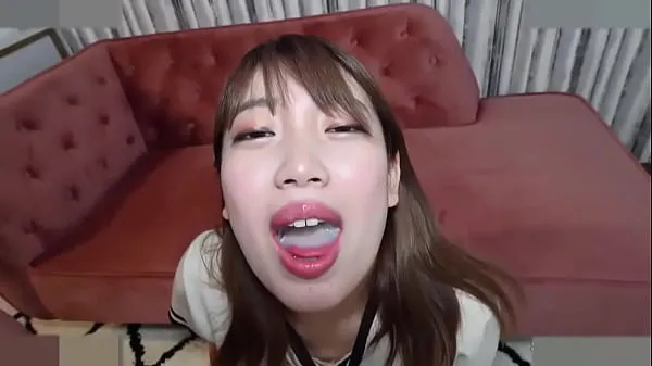 Hot Big breasted married woman, Japanese beauty. She gives a blowjob and cums in her mouth and drinks the cum. Uncensored nuevos videos