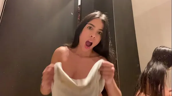 Hotte They caught me in the store fitting room squirting, cumming everywhere nye videoer