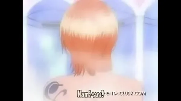 Populære hentai anime Nami and Vivi Taking a Bath One Piece nye videoer