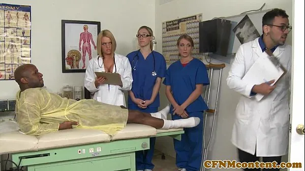 Hot CFNM nurse Krissy Lynn group sex action new Videos